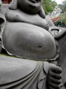 buddha, marble mountain, belly